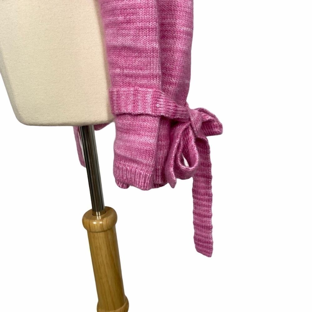 J. CREW Pink Marled Wrist Tie Sweater - Picture 3 of 8